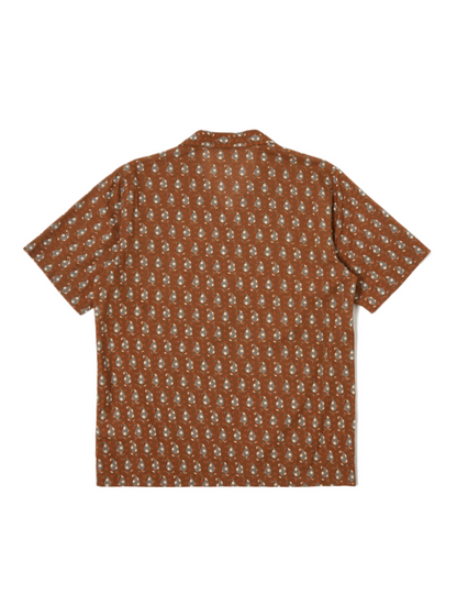 Chemise "Road" Brown Paisley Block Print