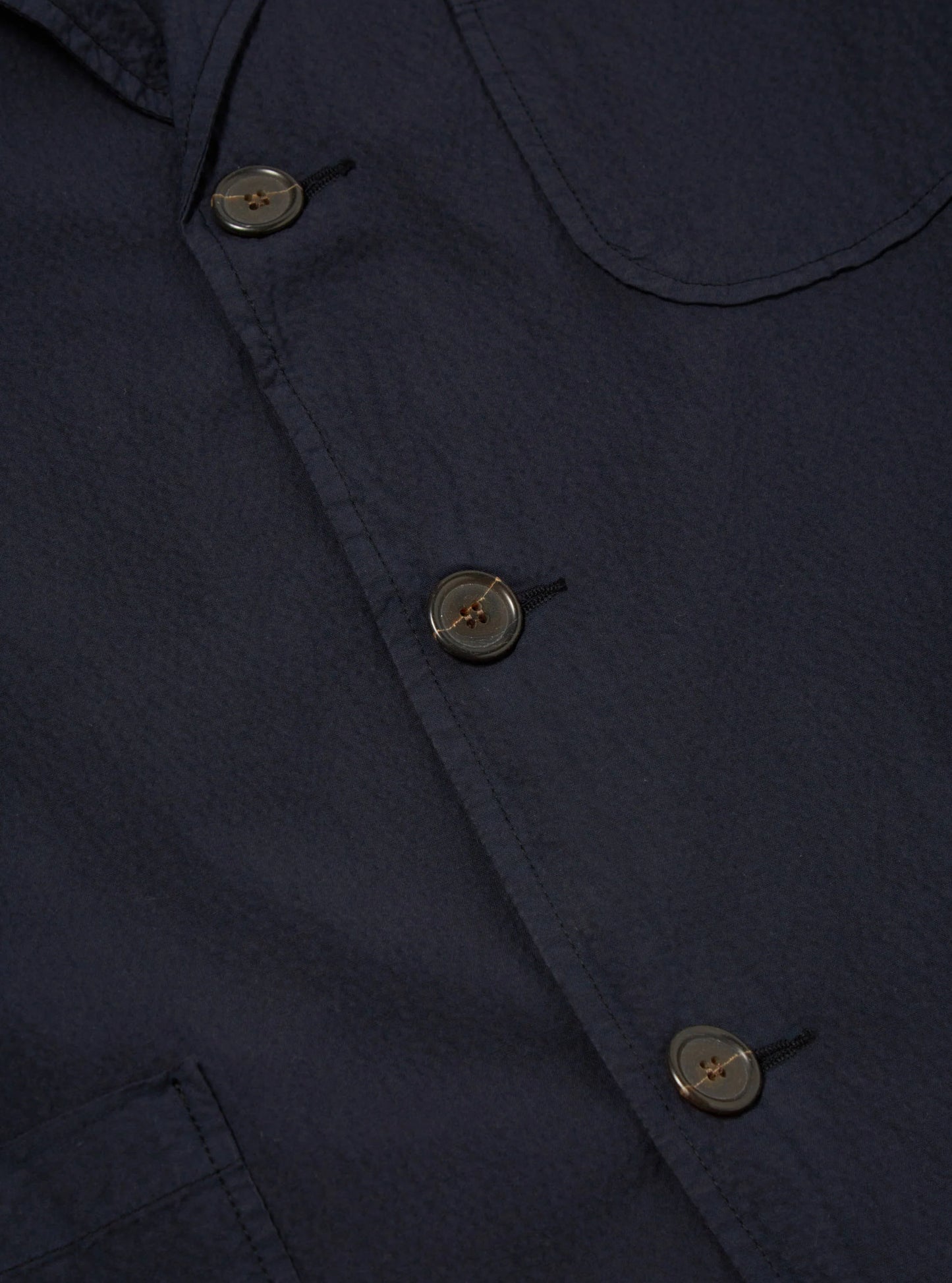 Veste "Three Button" Navy Seersucker II