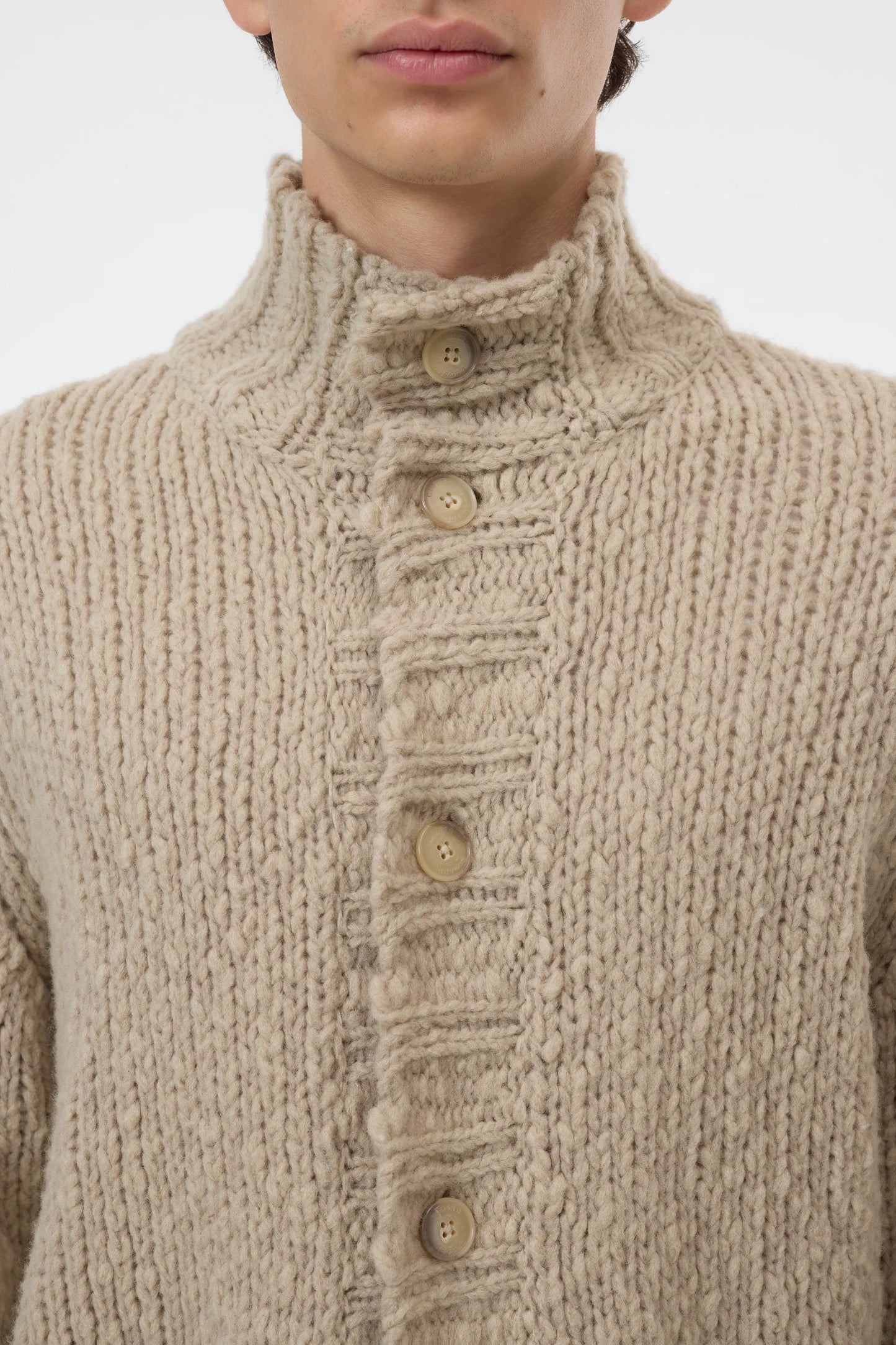 Turtleneck Cardigan
