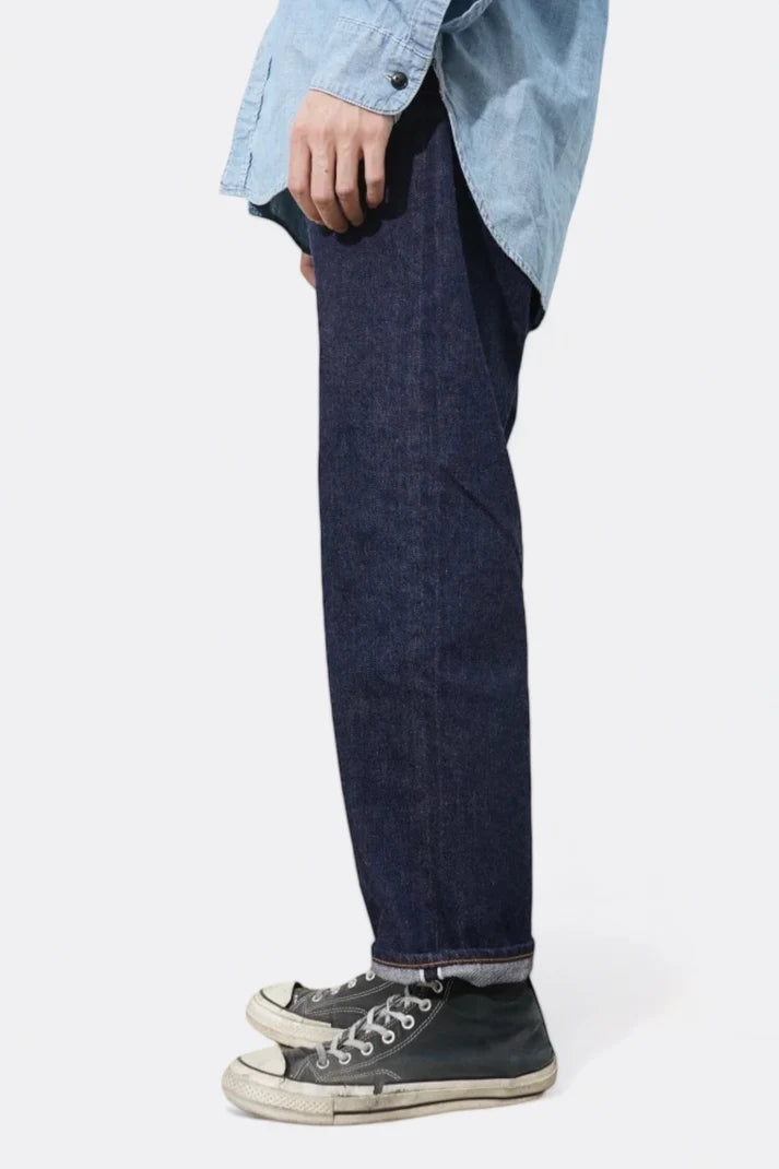 Loose Ankle Denim One Wash (Indigo)