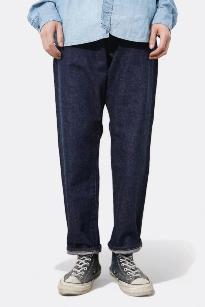 Loose Ankle Denim One Wash (Indigo)