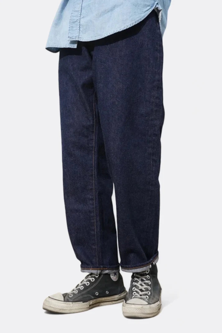 Loose Ankle Denim One Wash (Indigo)